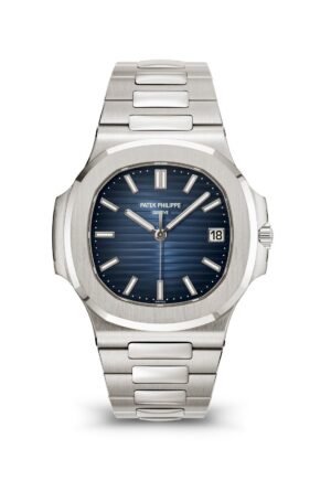 PATEK PHILIPPEE NAUTILUS SELF-WINDING SILVER-BLUE (VIRAT KHOLI)