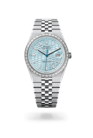 ROLEX LAND-DWELLER PLATINUM AND DIAMONDS 40 MM (ICE-BLUE DIAL)